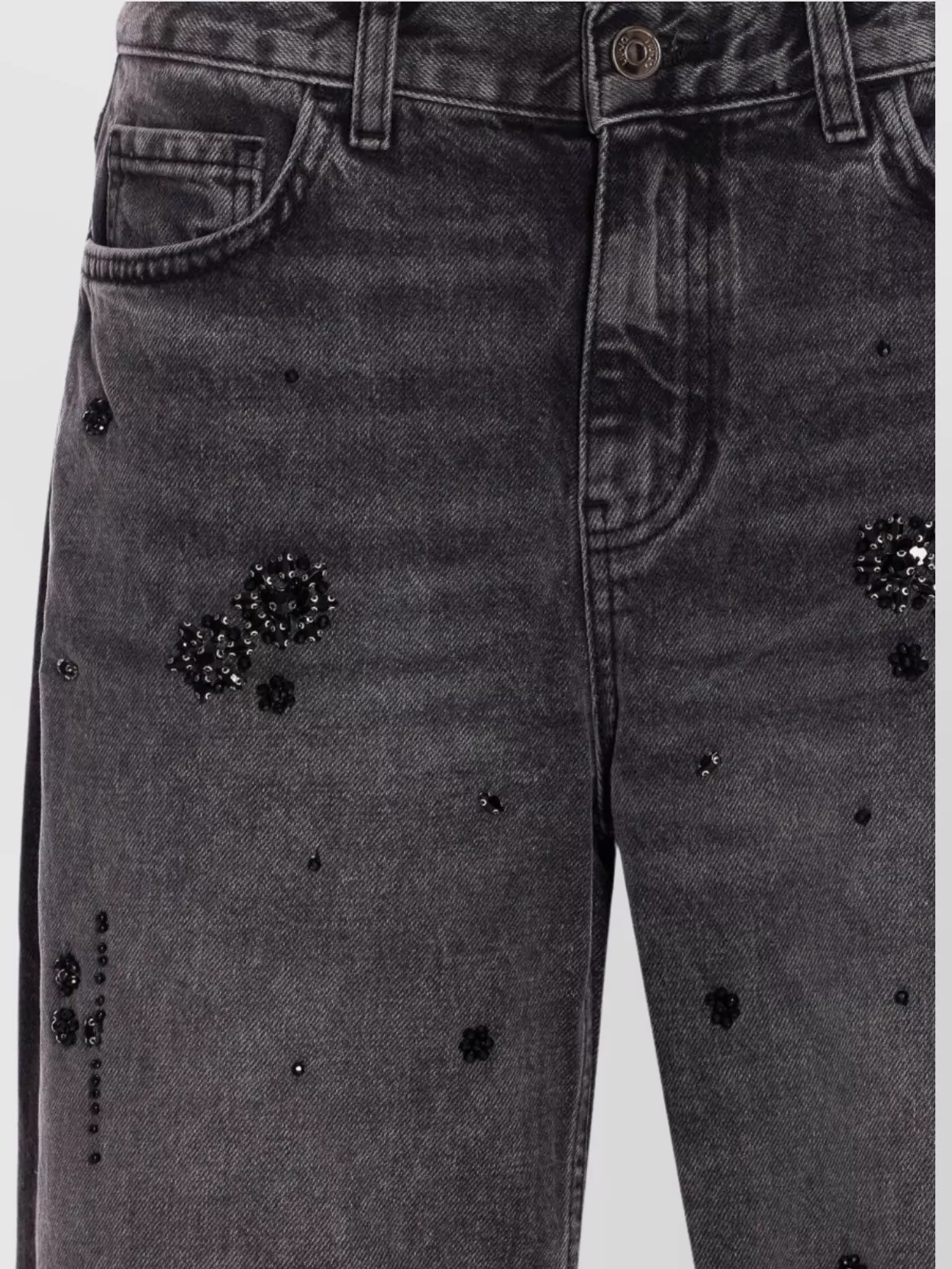 Liu Jo Jeweled Straight Leg Trousers