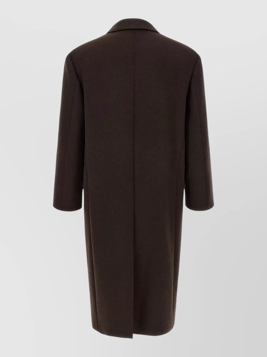 Saint Laurent Wool Double-Breasted Coat