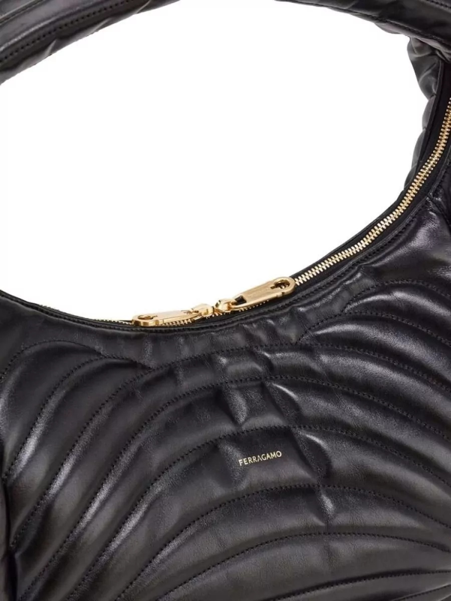 Ferragamo Leather Bucket Bag