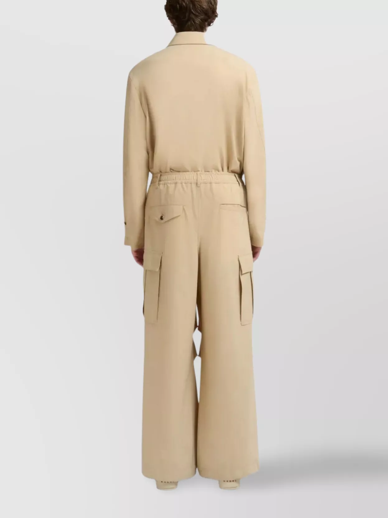 Marni Wide-leg Trousers Cargo Pockets In Multi