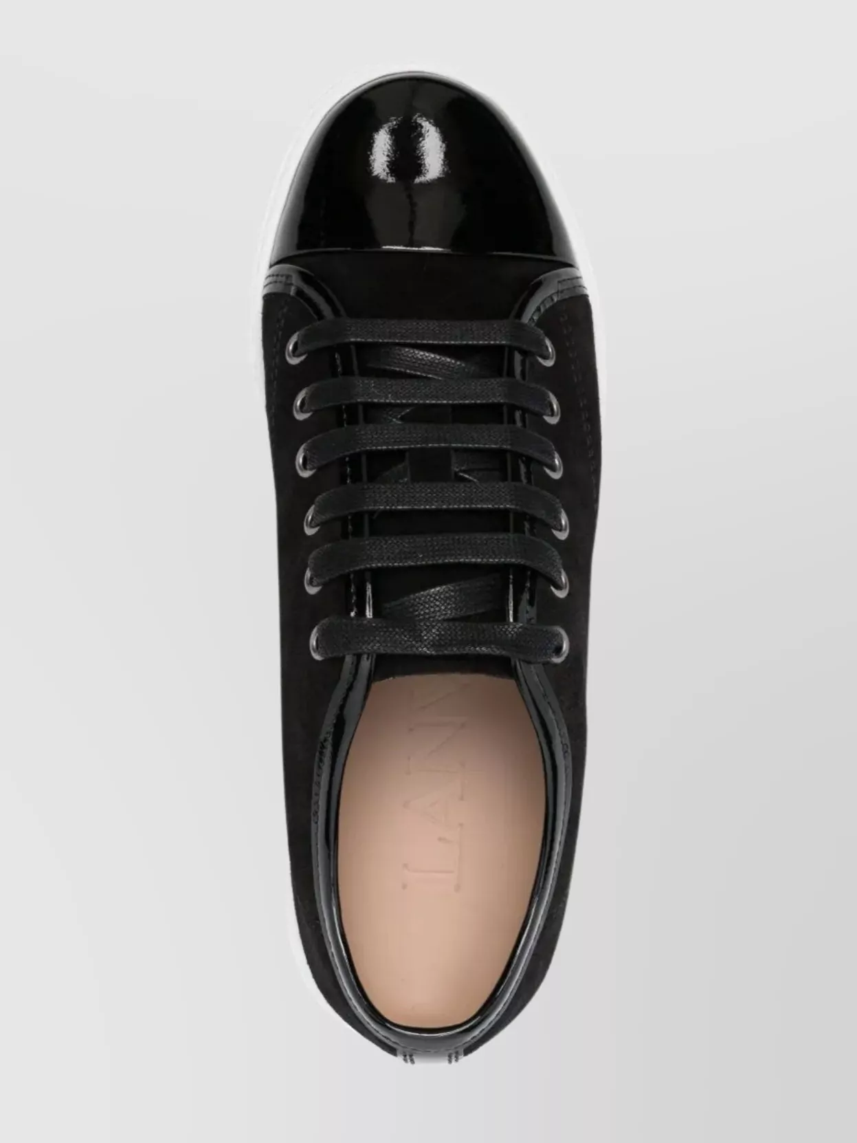 Lanvin Calf Suede Sneakers Metal Eyelet
