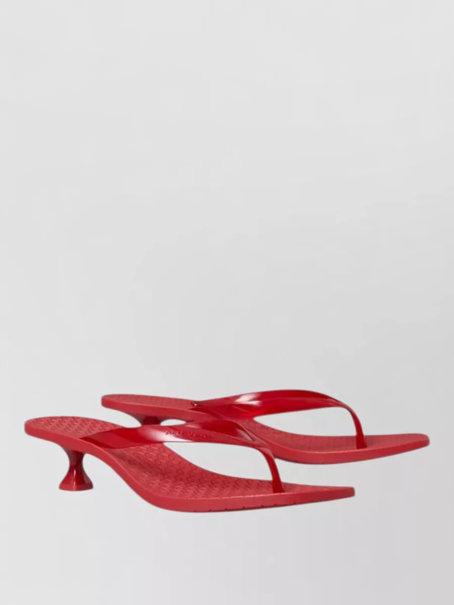 Tory Burch jelly heel flip flops