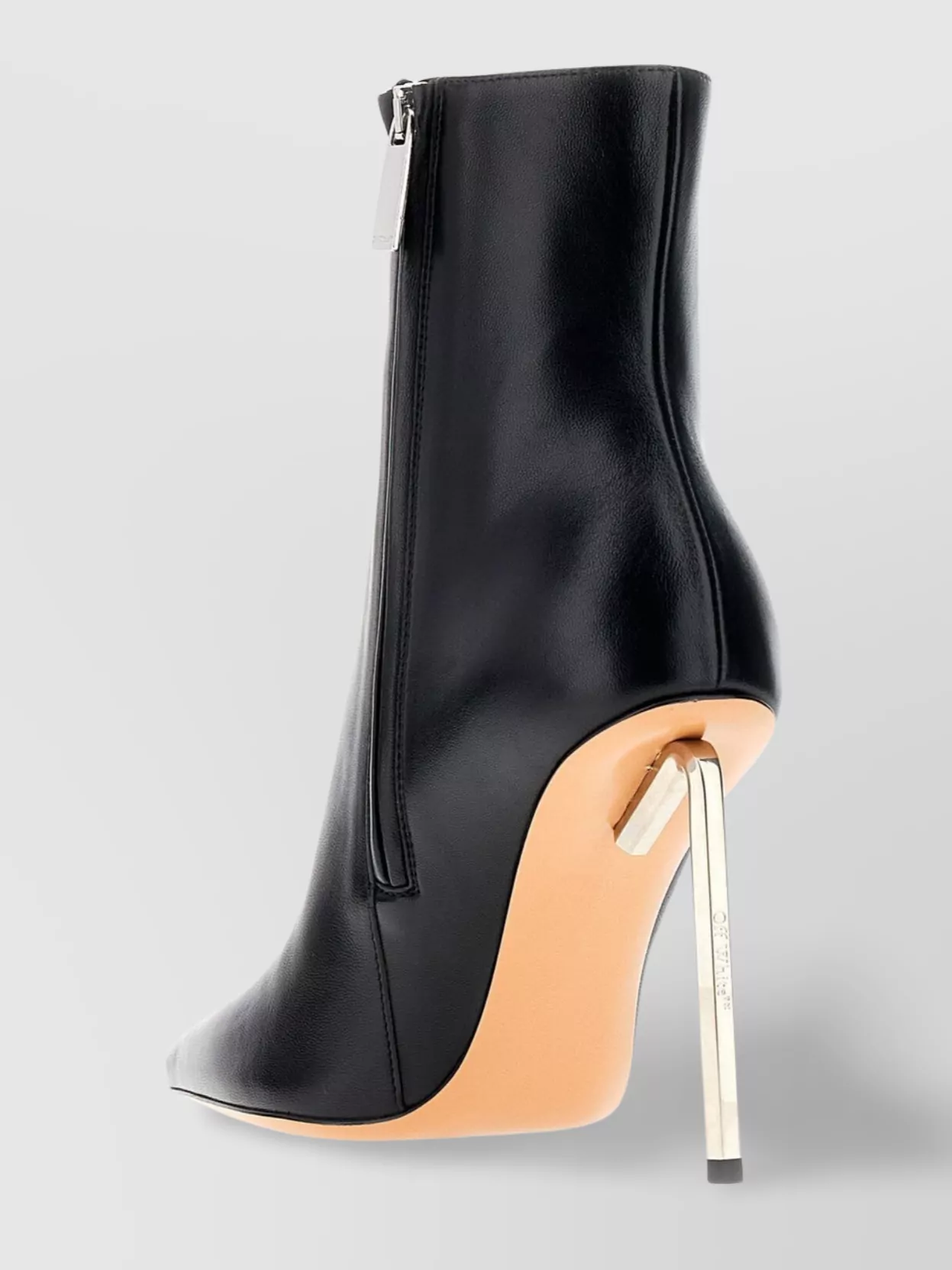 Off-white Allen Key Pointed-toe Ankle Boots In Black