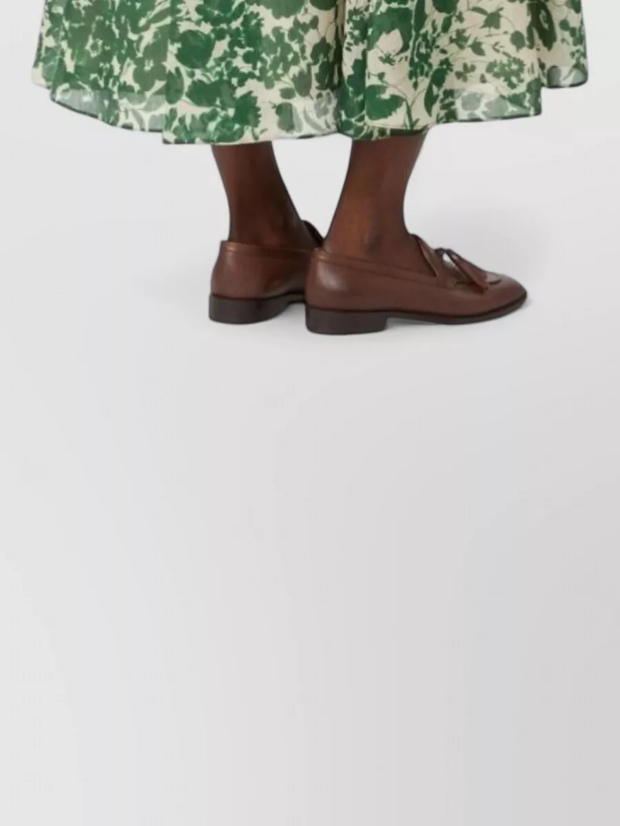S Max Mara Printed Sleeveless Midi Dress