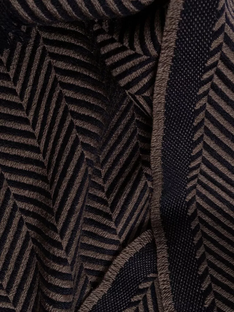Giorgio Armani Virgin Wool Herringbone Scarf