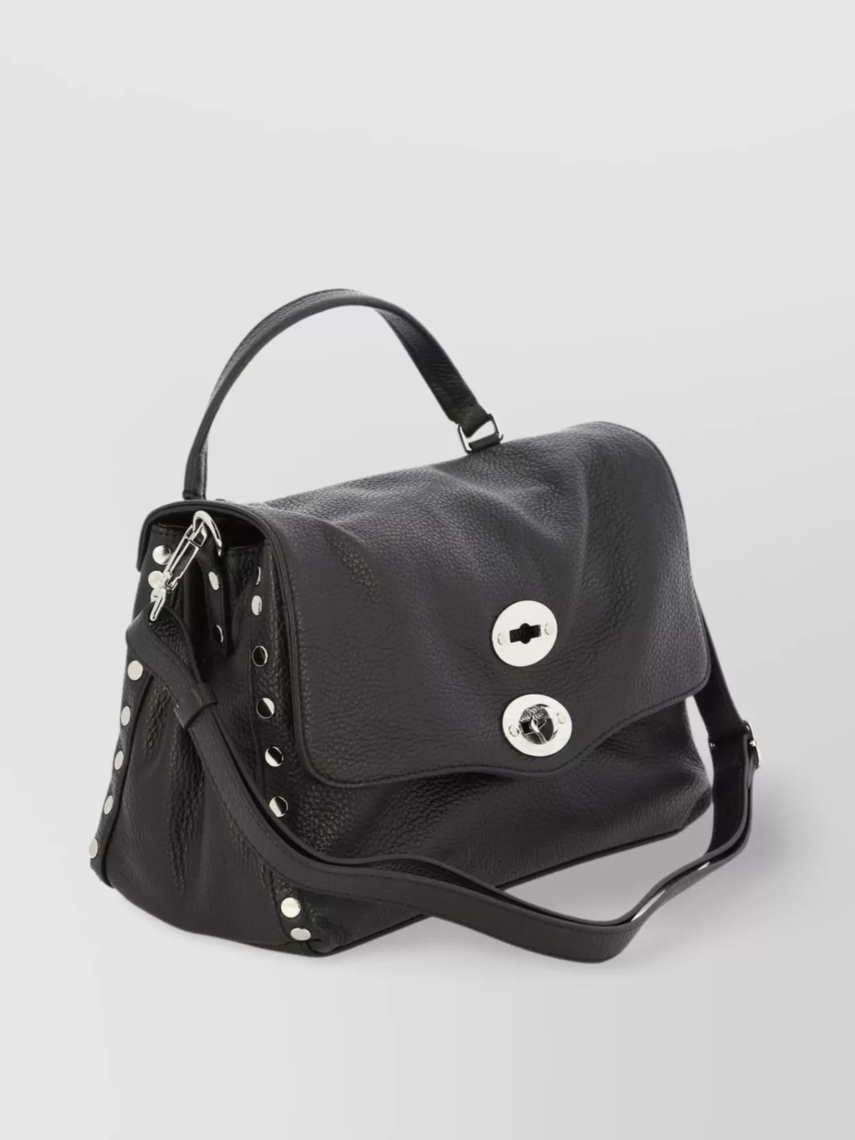 Zanellato Studded Top Handle Shoulder Bag