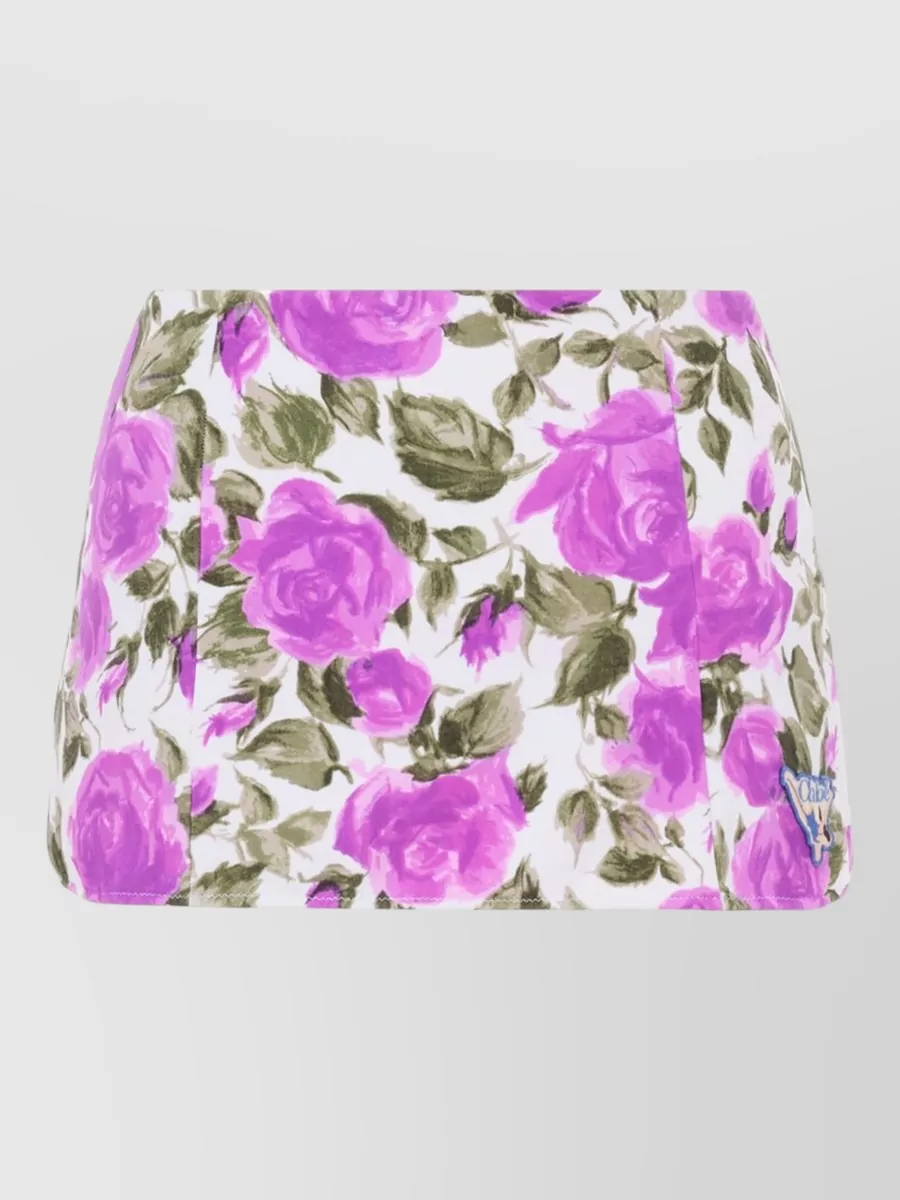 Chloé High-Rise Printed Mini Swim Skirt
