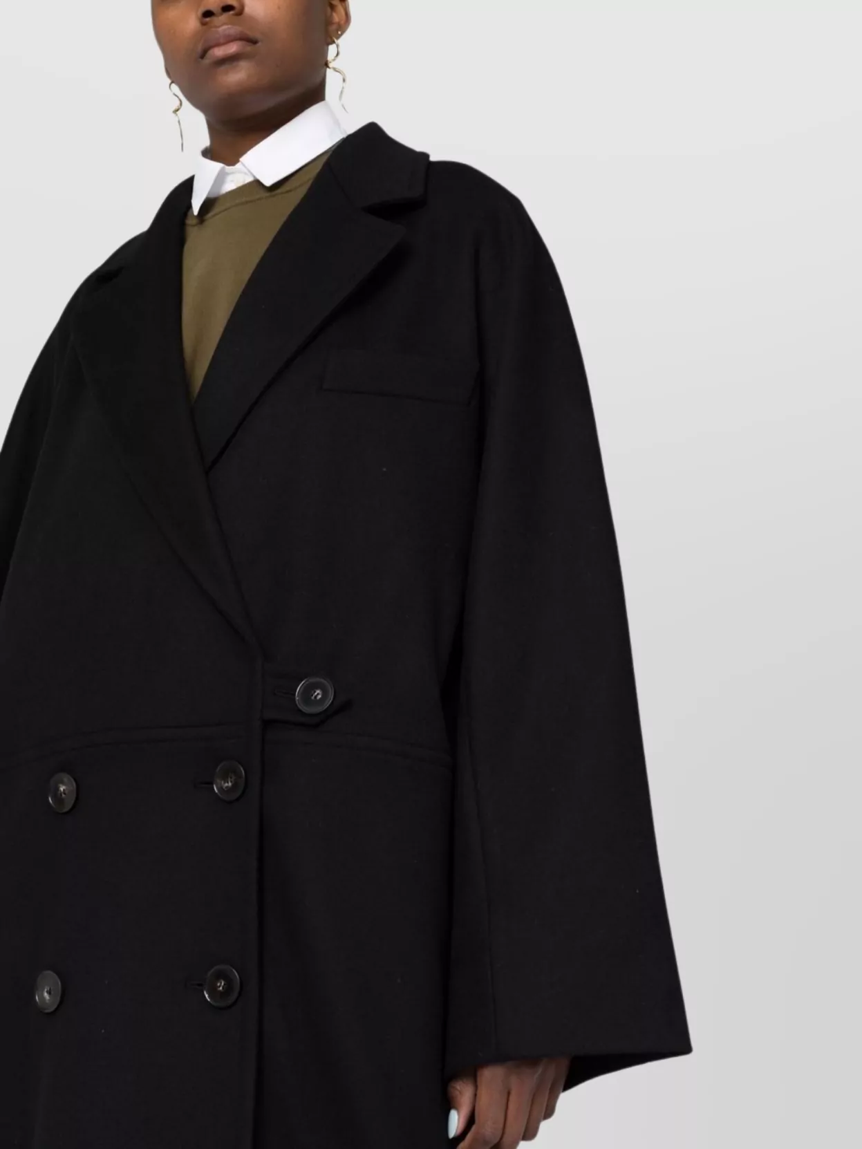 Stella Mccartney Waist Belted Double-Breasted Long Coat