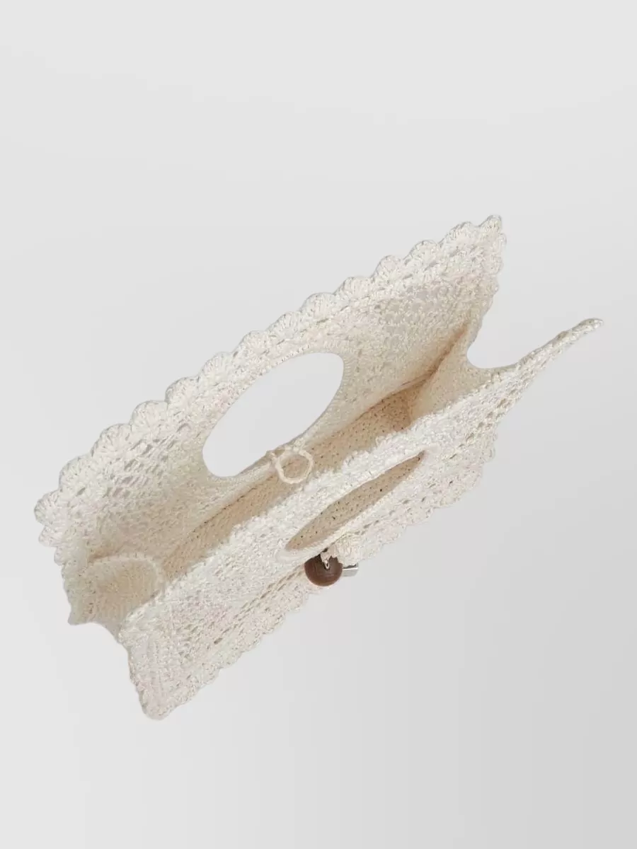 Jacquemus Le Petit Carre Spiaggia Crochet Tote Bag