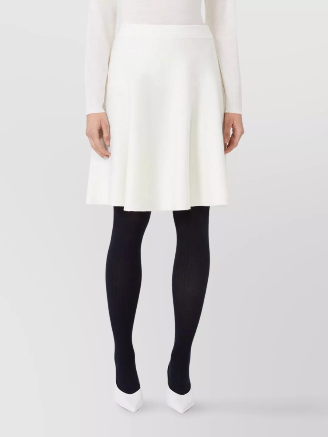 Max Mara A-Line Flared Miniskirt Elastic Waist