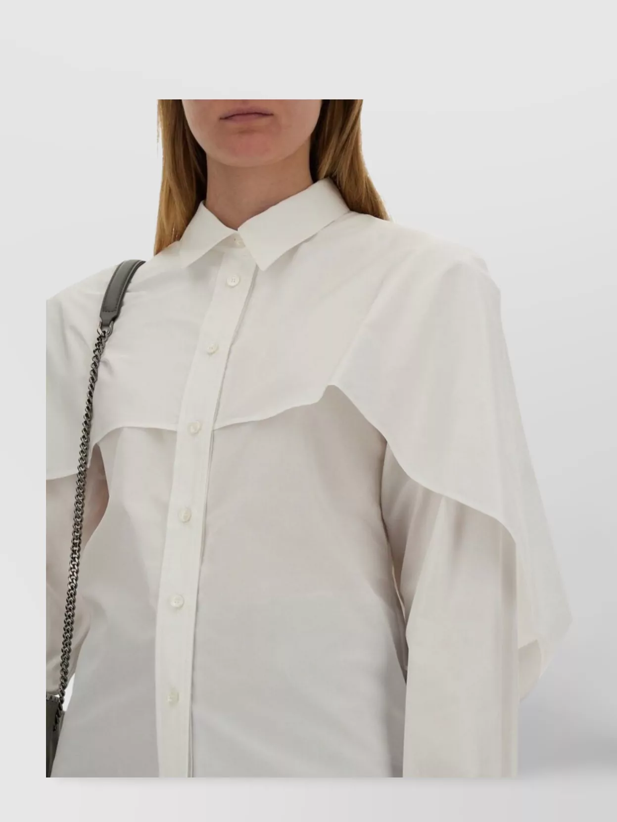 Stella Mccartney White Oversized Solid Shirt In White