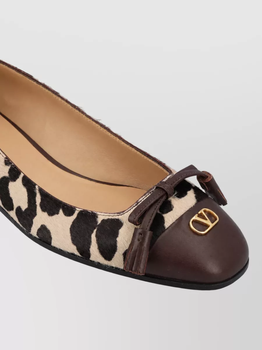 Valentino Garavani Leather Ballerina Flats
