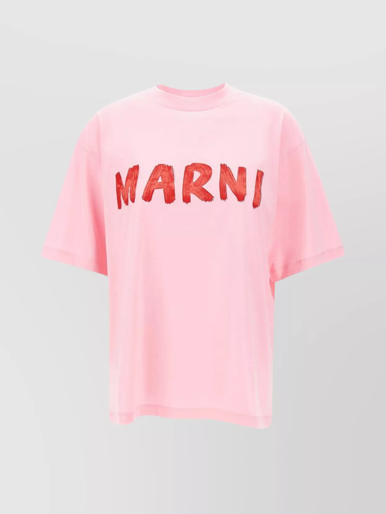 Shop Marni Maxi Logo Print Organic Cotton T-shirt