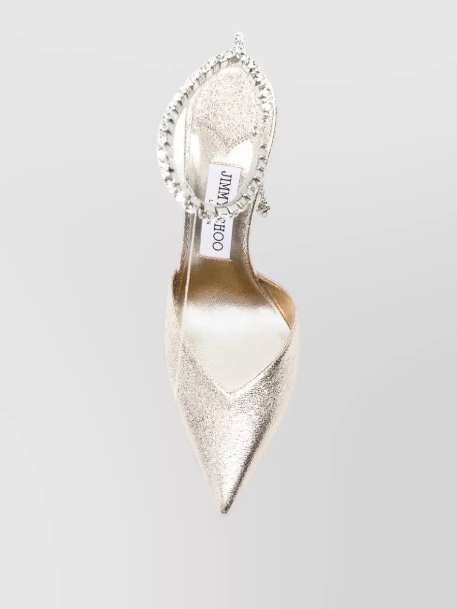 Jimmy Choo Crystal-Embellished Saeda 100 Pumps