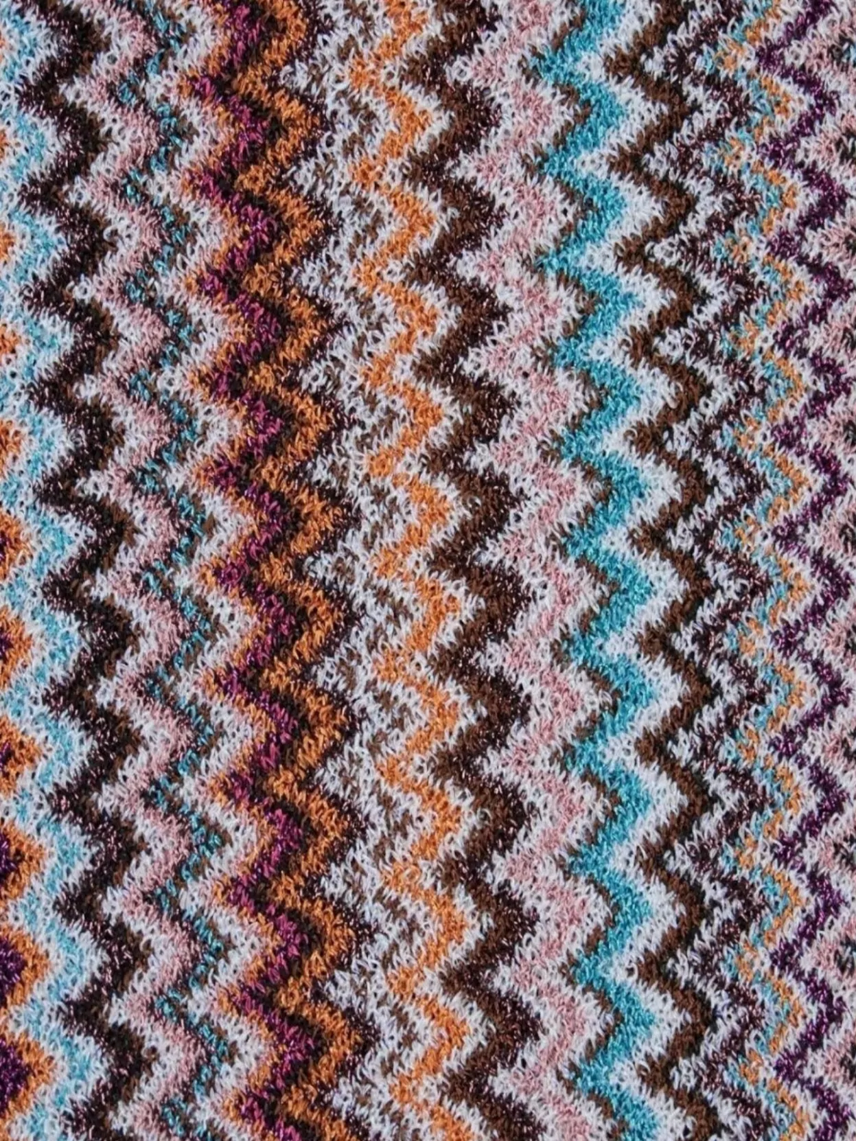 Missoni Artisan Scarf With Fringed Edges And Zigzag