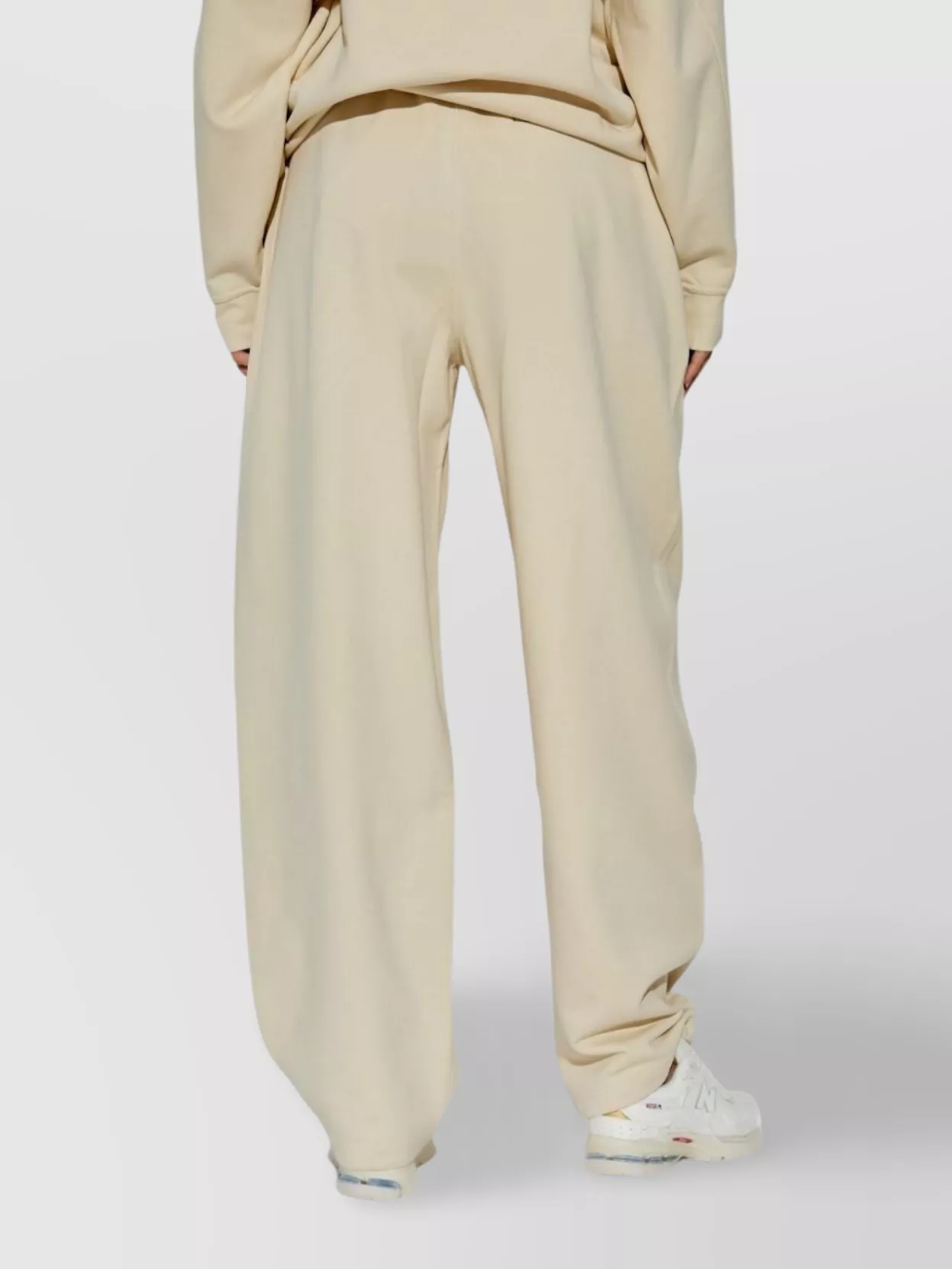 Sportmax Noble Joggers With Drawstring Waist In Neutral