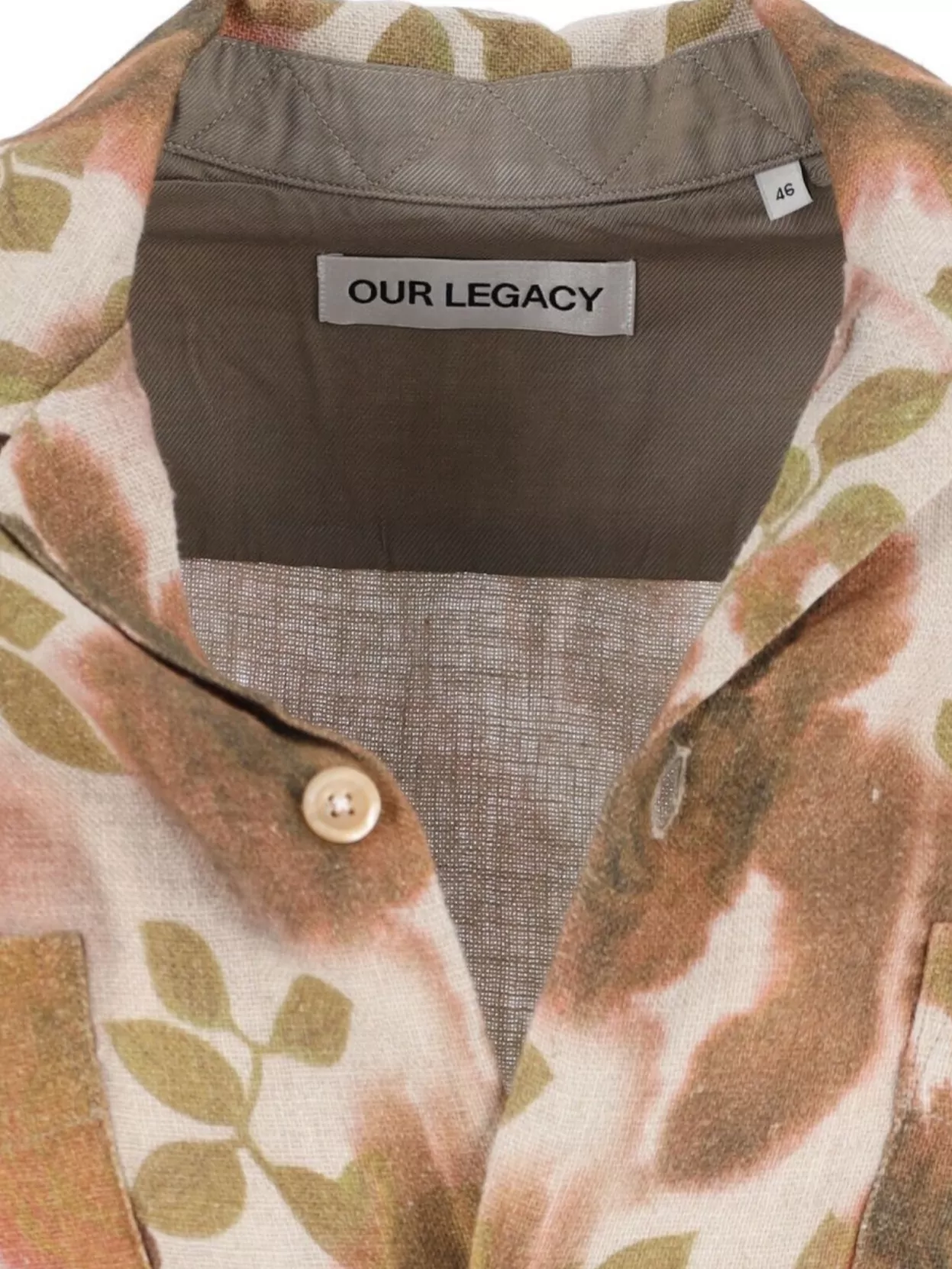 Our Legacy Casual Shirt With Long Sleeves And Floral Pattern