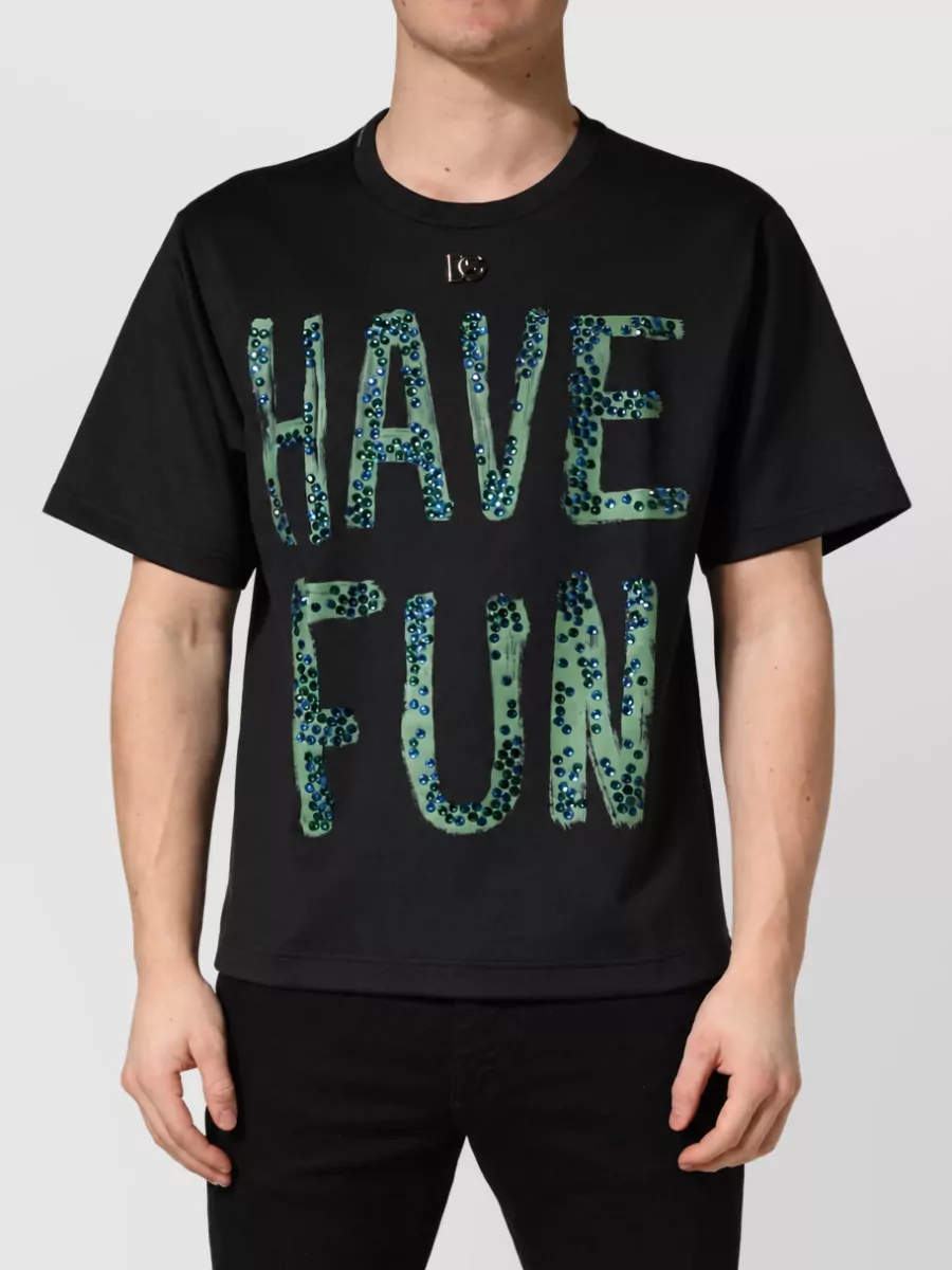 Dolce&Gabbana embellished crew neck t-shirt