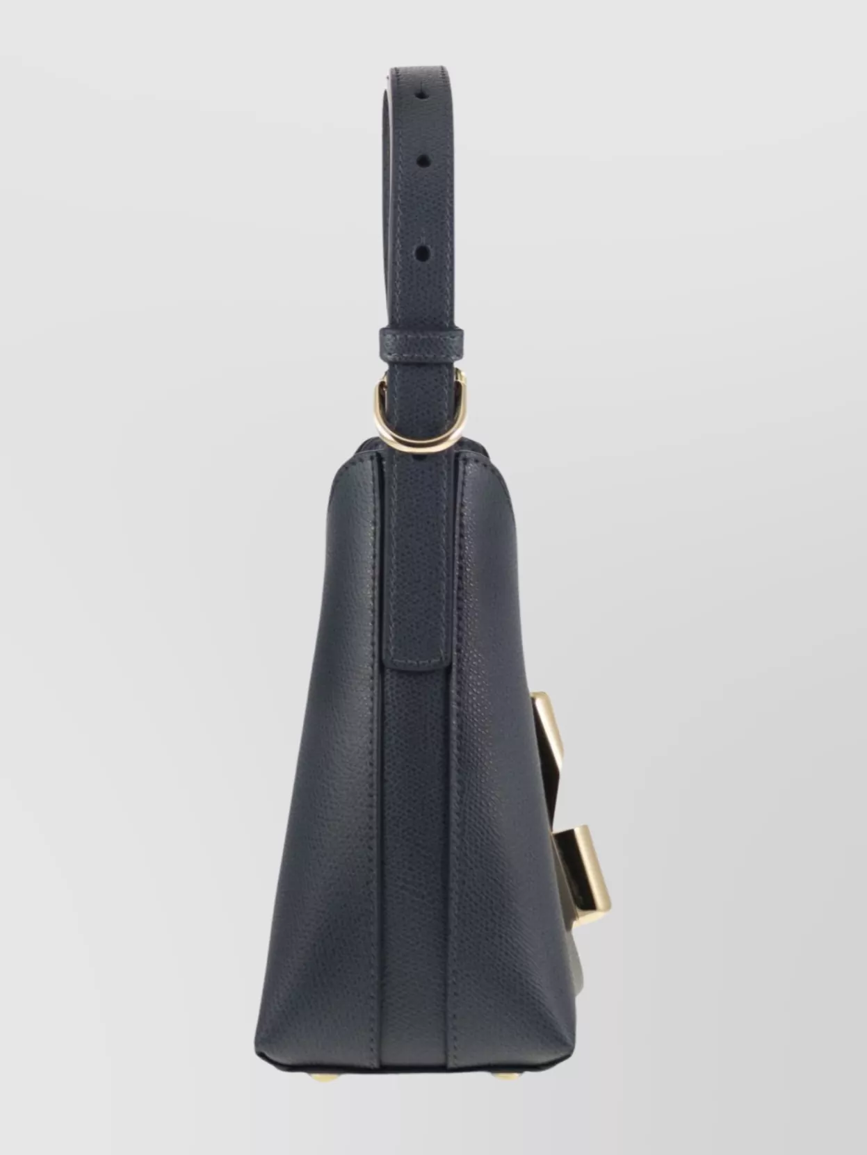 Furla Structured Textured Shoulder Bag With Top Handle