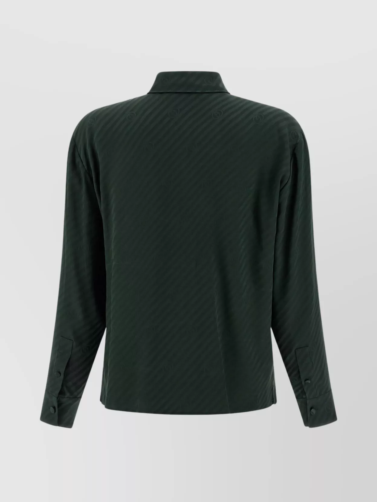Gucci Gg Cross Long Sleeve Shirt In Green