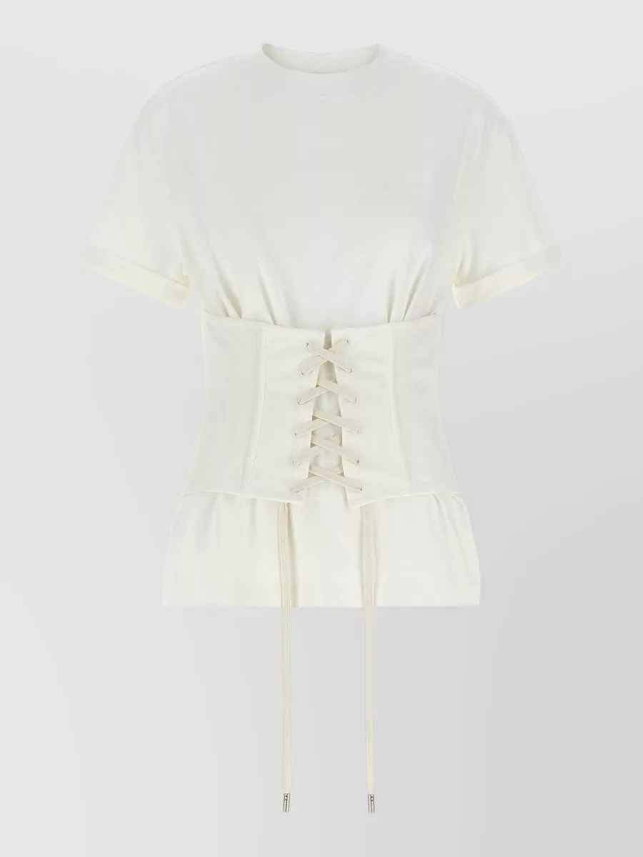 Mc Queen Cotton corset t-shirt