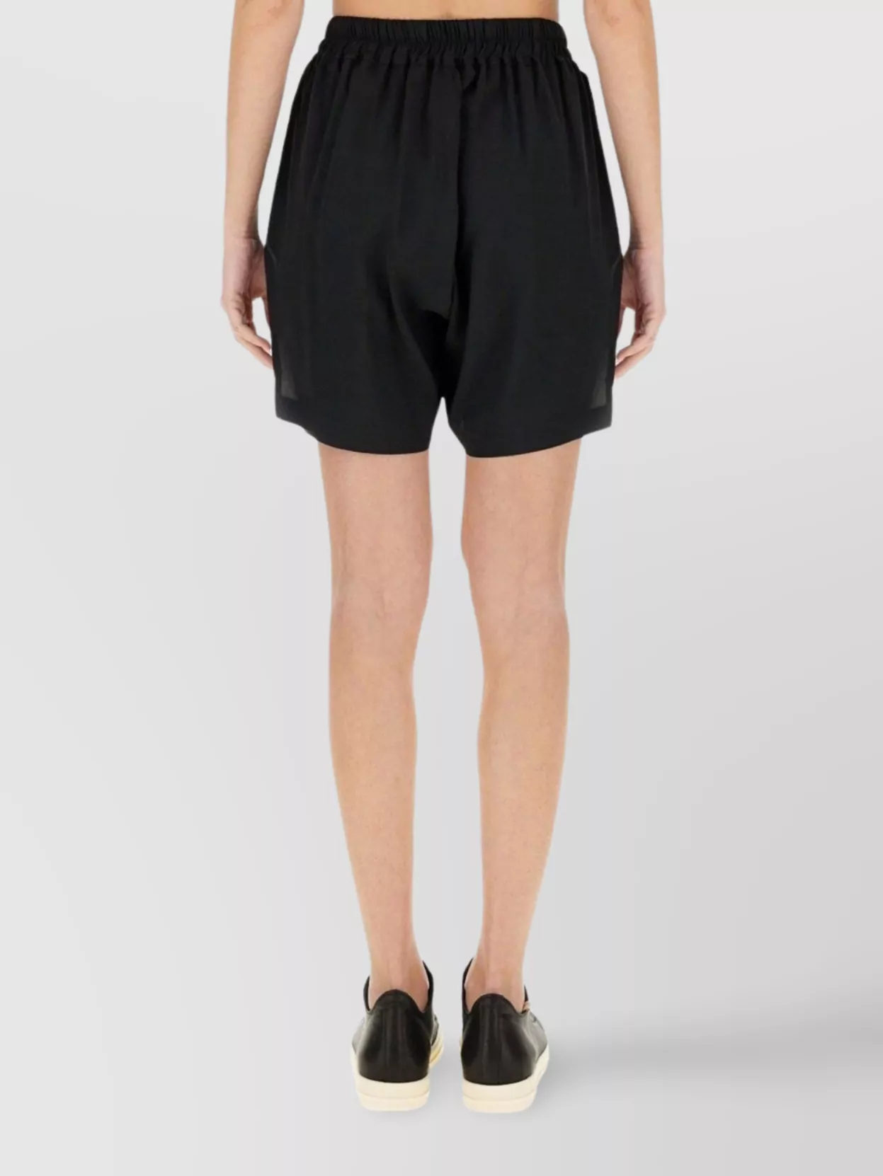 Rick Owens Bermuda Shorts With Elastic Waistband And Side Slits