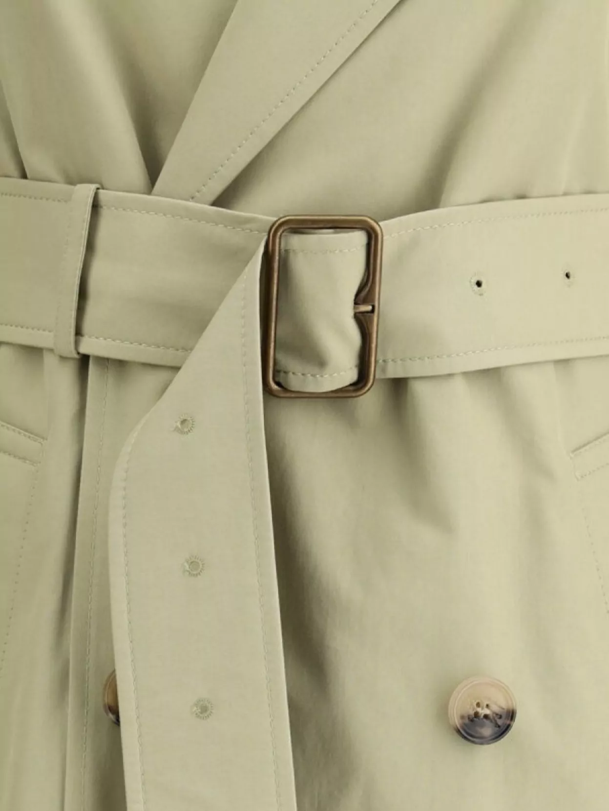 Burberry Belted Cotton Trench Coat