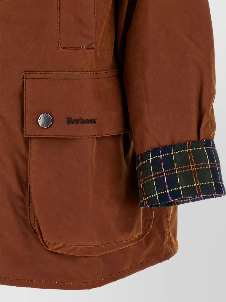 Barbour Waxed cotton single breasted coat