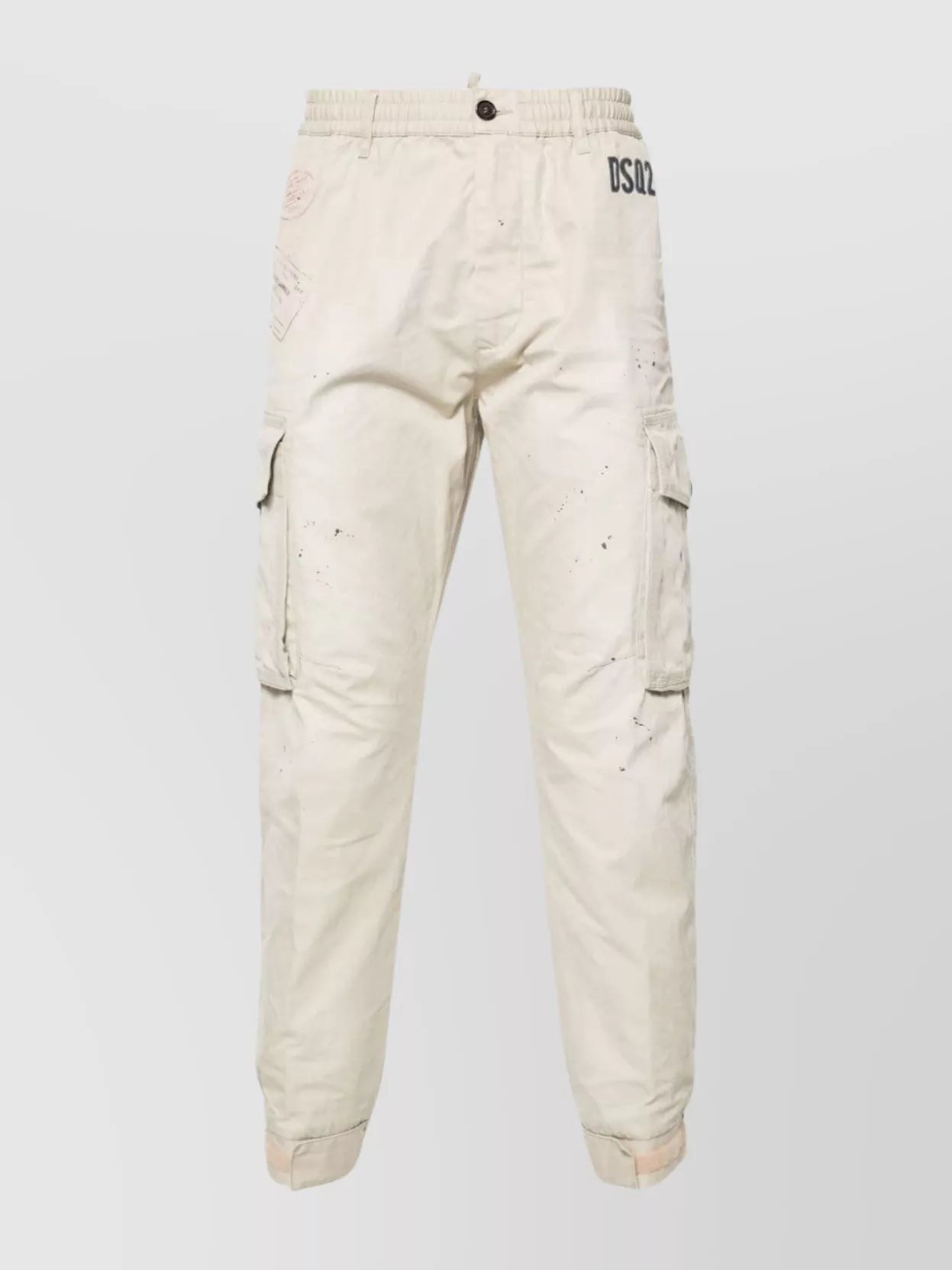 Shop Dsquared2 Straight Leg Cargo Trousers
