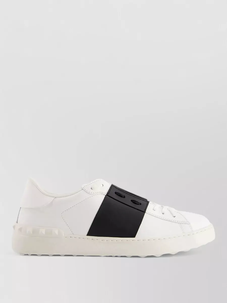 Valentino Leather Low-Top Sneakers