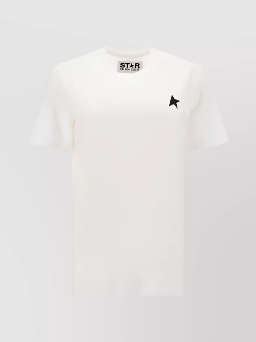 Shop Golden Goose Opulent Logo Print T-shirt In White