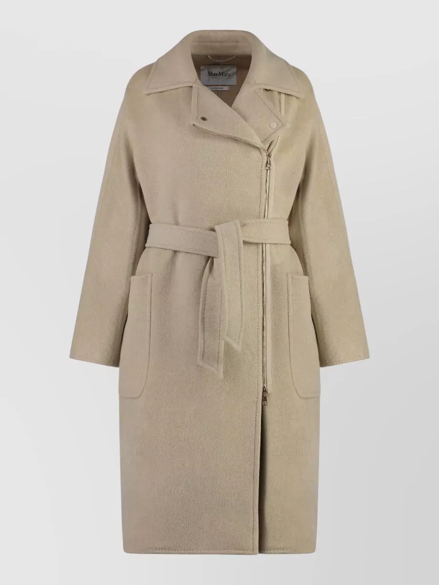 Max Mara Virgin wool belted coat