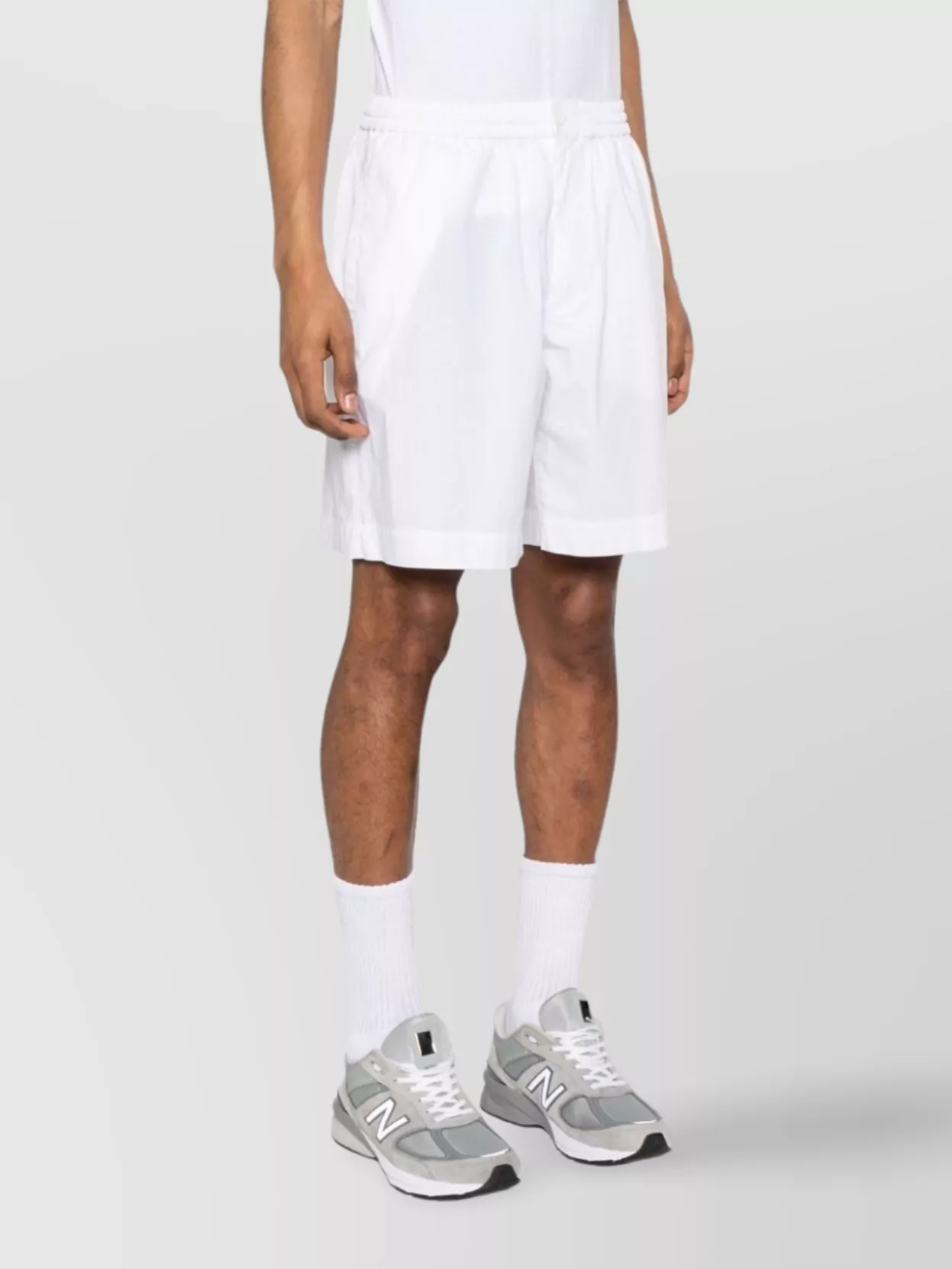 Aspesi Knee Length Shorts Elastic Waistband
