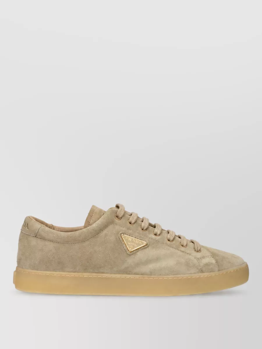 Prada Suede Leather Lace-Up Sneakers