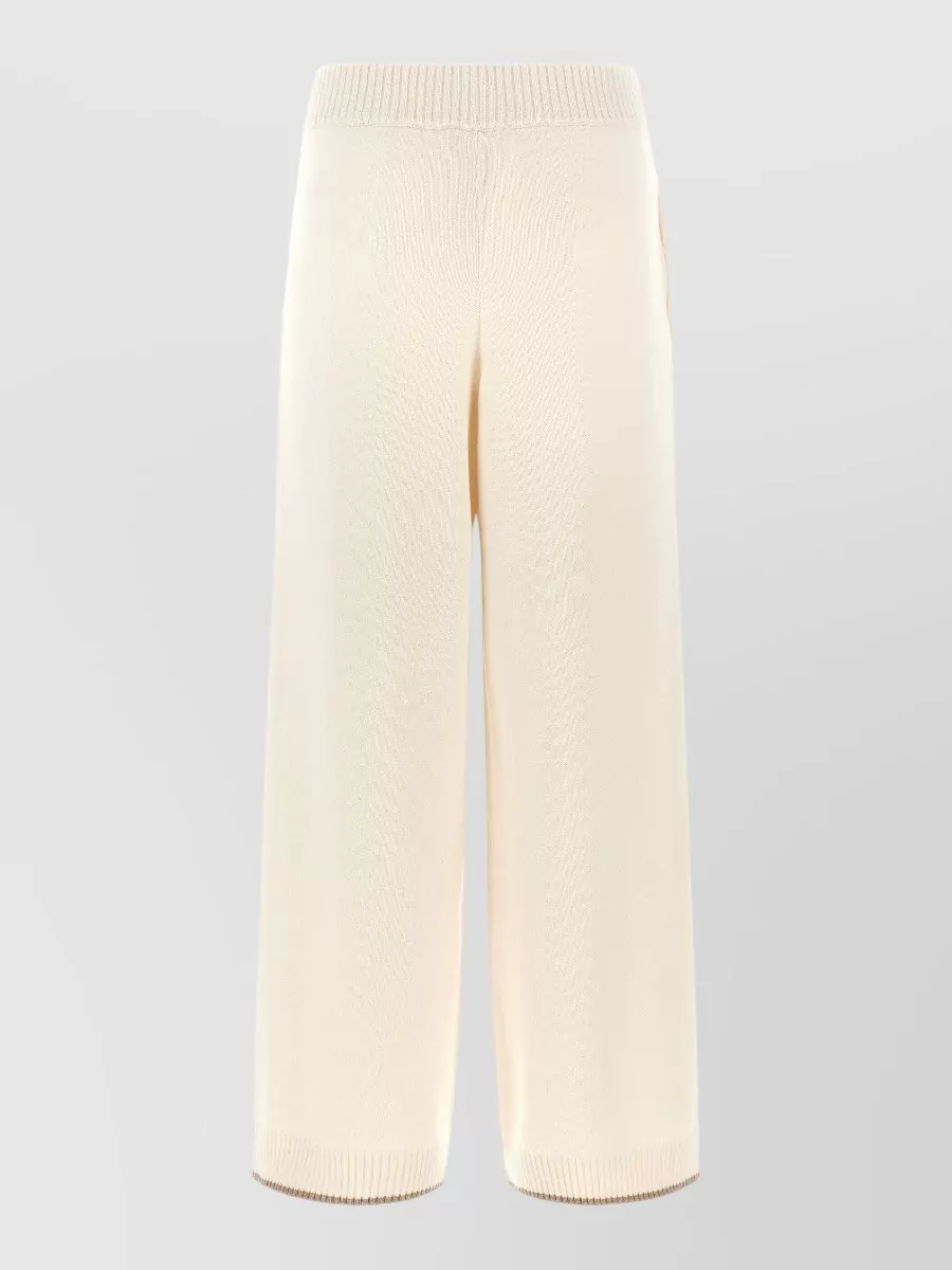 Brunello Cucinelli Cashmere High-Rise Wide-Leg Trousers