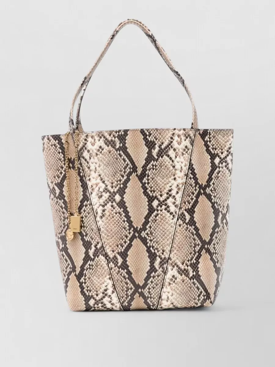 Chloé chloé spin leather shoulder bag