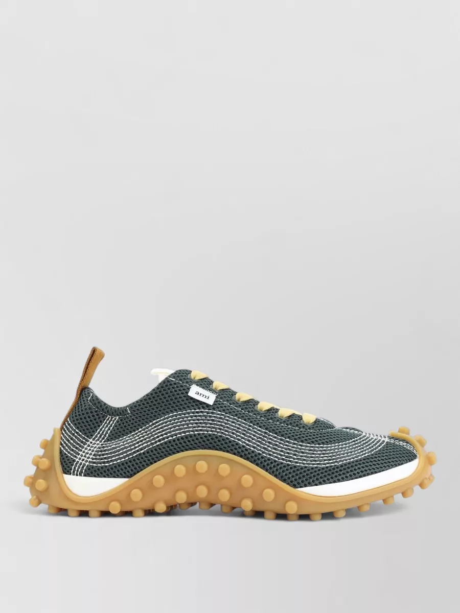 Ami Paris Polyester Running Sneakers
