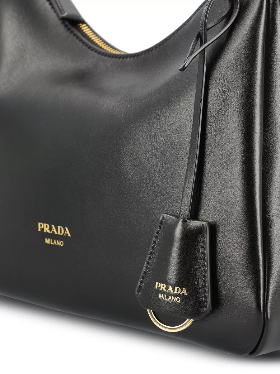 Prada Shoulder Leather Clutch Bag
