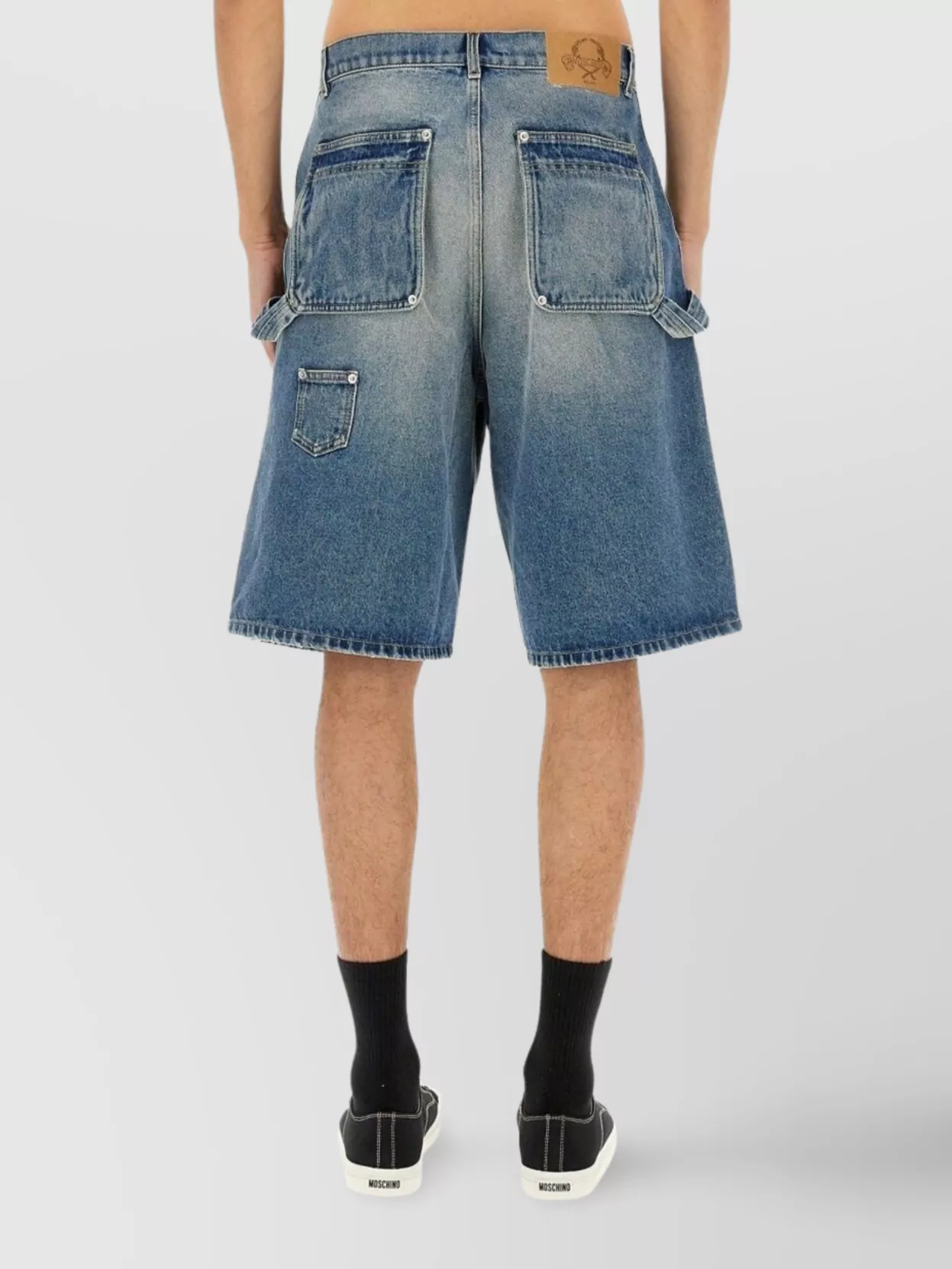 Moschino Denim Shorts Featuring Belt Loops