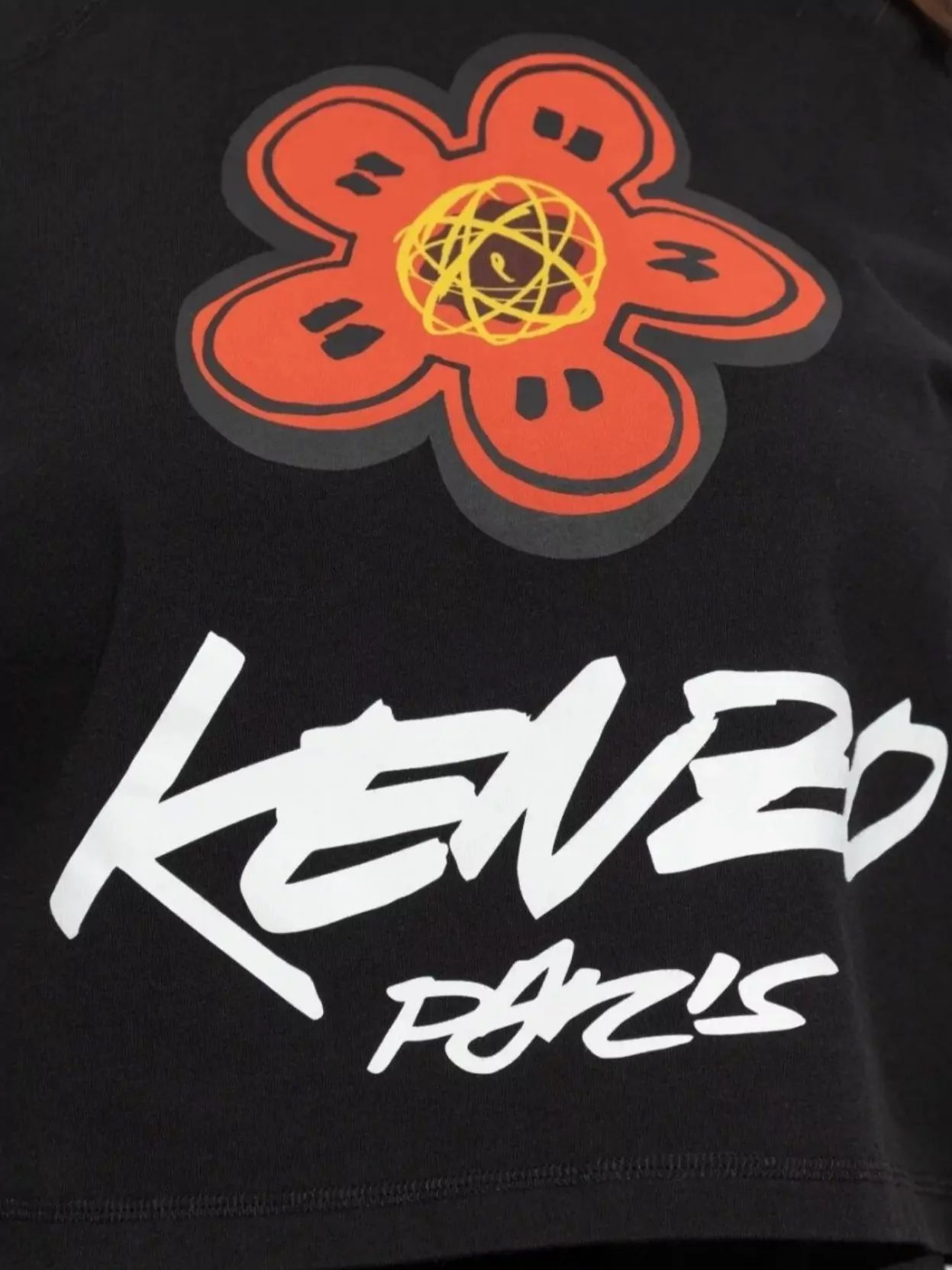Kenzo Futura Boxy Cropped T-Shirt