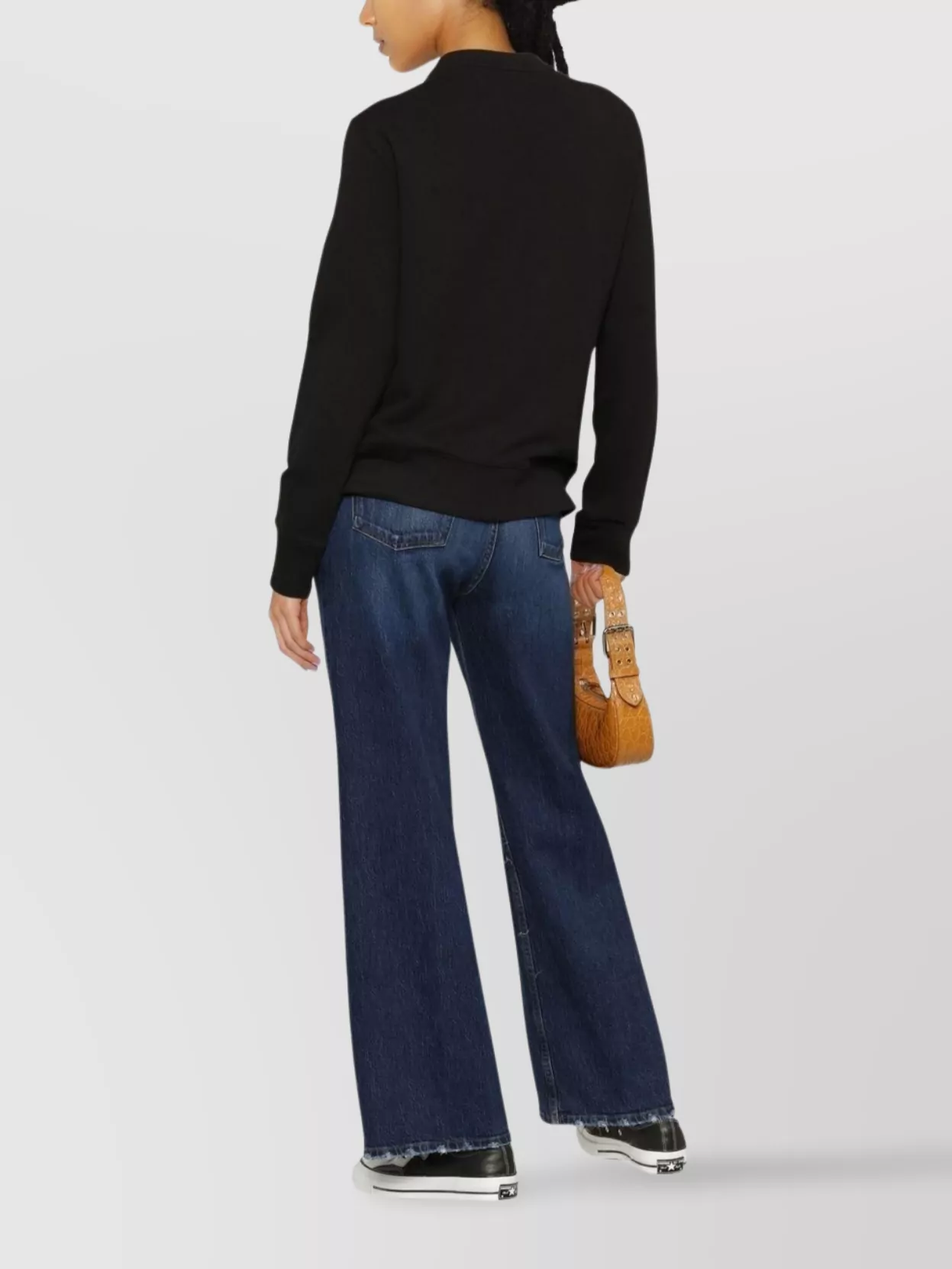 Golden Goose Ribbed Cotton Logo Sweatshirt