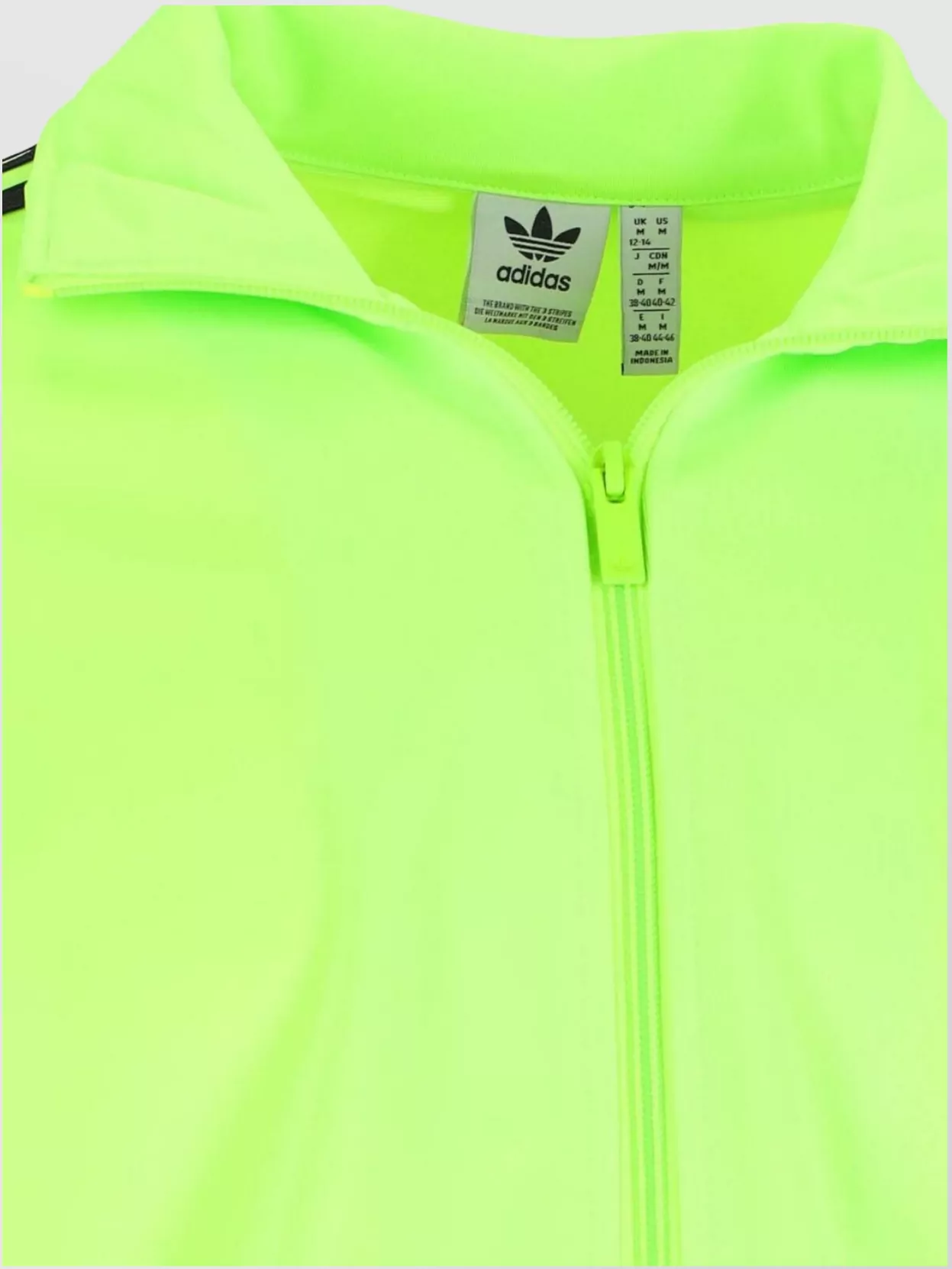 Adidas Striped Collar Zip Pockets