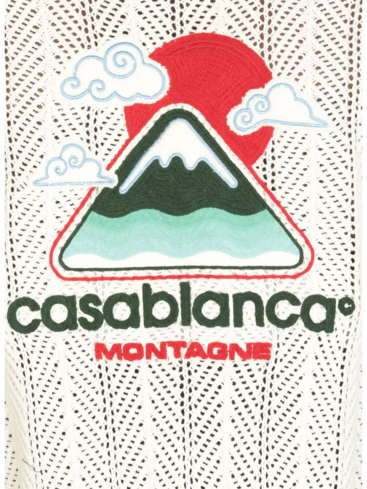 Casablanca Casual Ribbed Cotton Crochet Shirt With Contrasting Trim