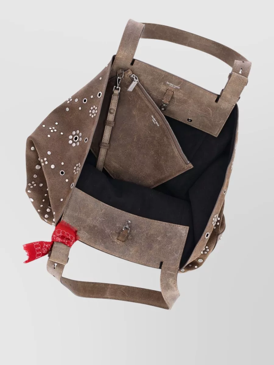Golden Goose Golden Logo Leather Tote Bag