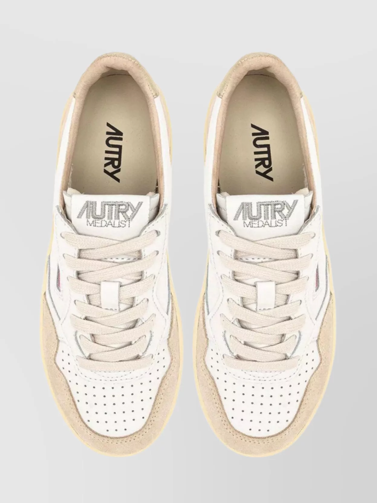 Autry Low Platform Sneakers Wom In White