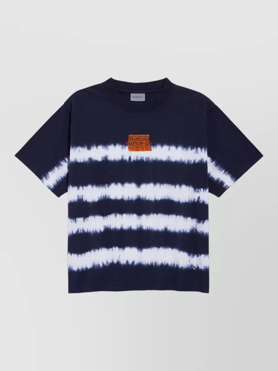 Balenciaga printed embroidered medium fit cotton t-shirt