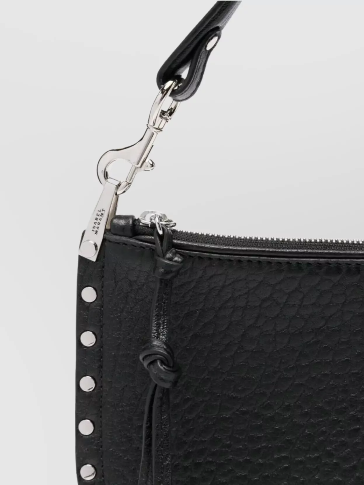 Isabel Marant Soft Zip Shoulder Bag With Studded Detail