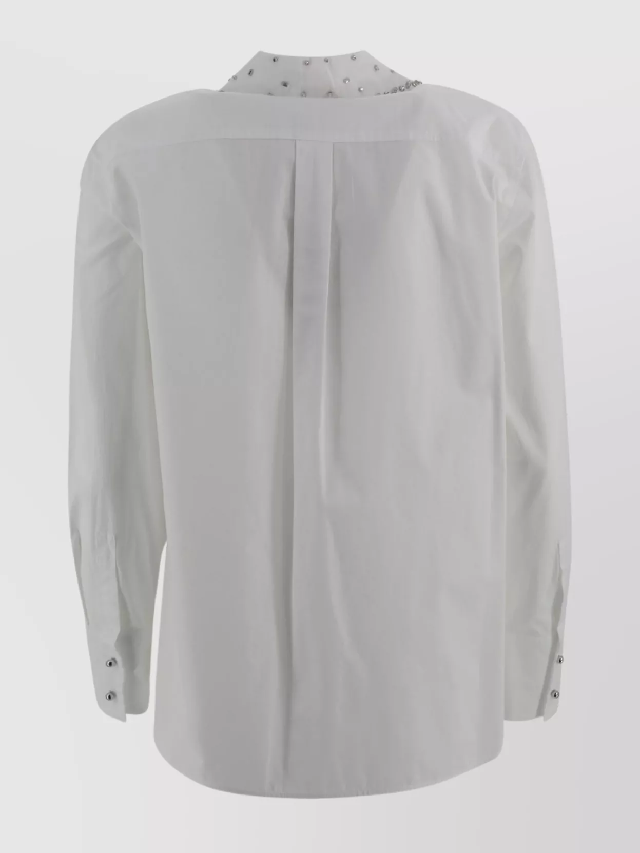 S Max Mara Crystal Embellished Poplin Shirt