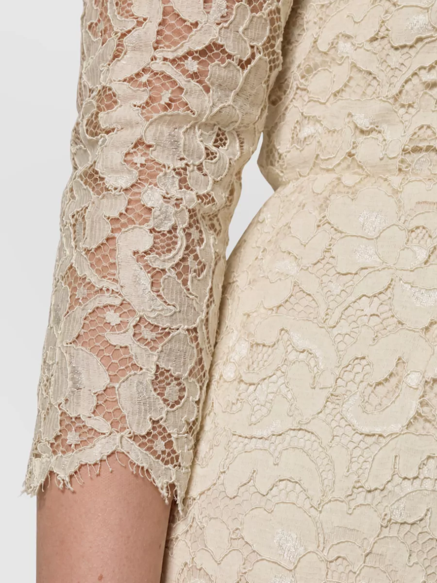 Dolce&Gabbana Floral Lace Maxi Dress
