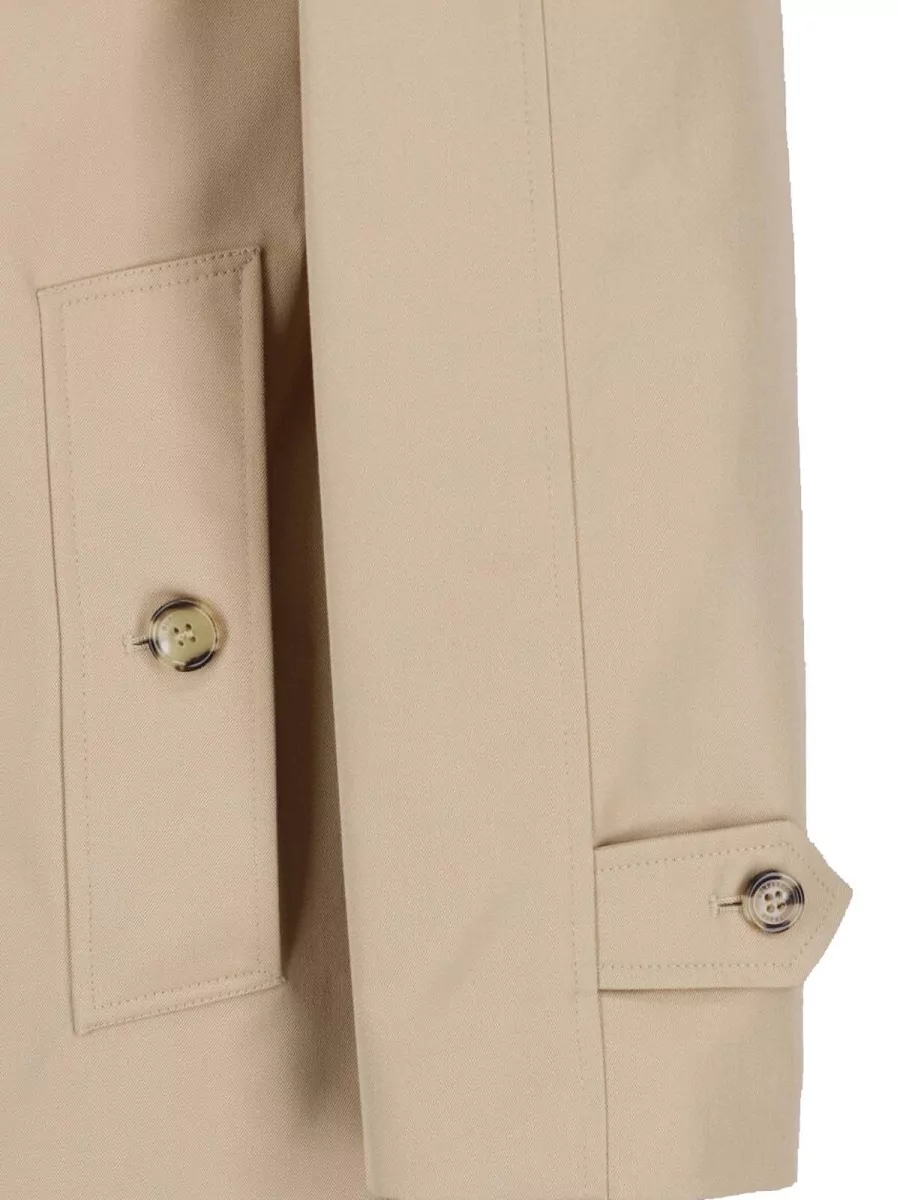 Burberry Cotton Single Breasted Trench Coat